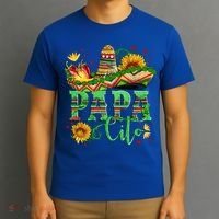 Mexican Papa Cito Flower Sunhat Cute Gift T-Shirt thumb 3