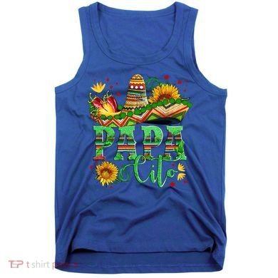 Mexican Papa Cito Flower Sunhat Cute Gift Tank Top
