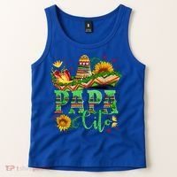 Mexican Papa Cito Flower Sunhat Cute Gift Tank Top thumb 2