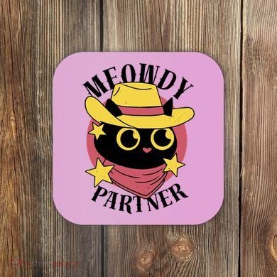 Meowdy Partner Country Cat Coaster