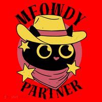 Meowdy Partner Country Cat Santa Hat thumb 1