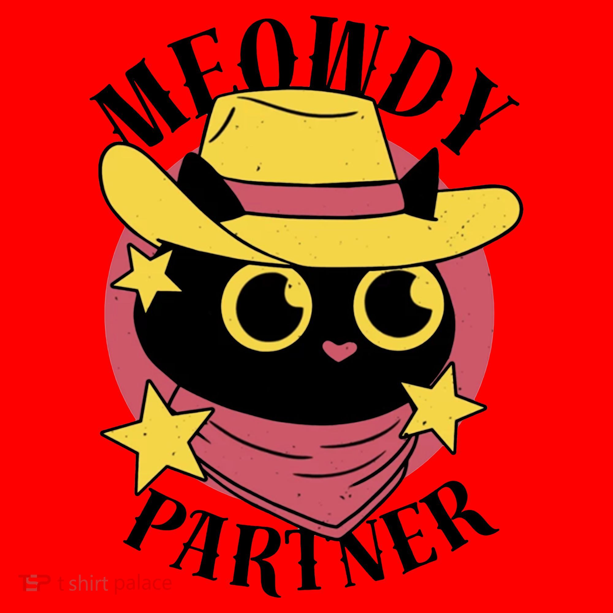 Meowdy Partner Country Cat Santa Hat