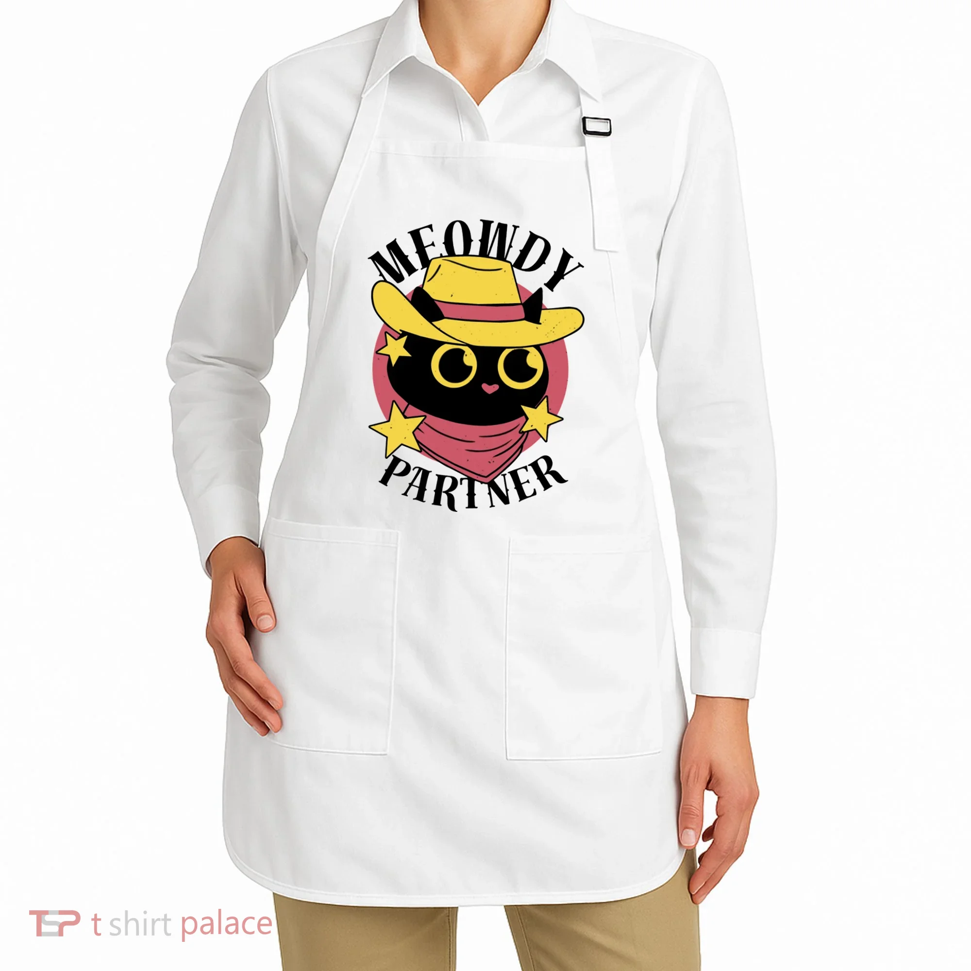 Meowdy Partner Country Cat Apron