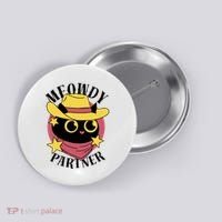 Meowdy Partner Country Cat Button thumb 0
