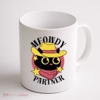 Meowdy Partner Country Cat Coffee Mug thumb 1