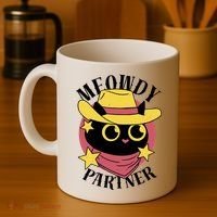 Meowdy Partner Country Cat Coffee Mug thumb 4