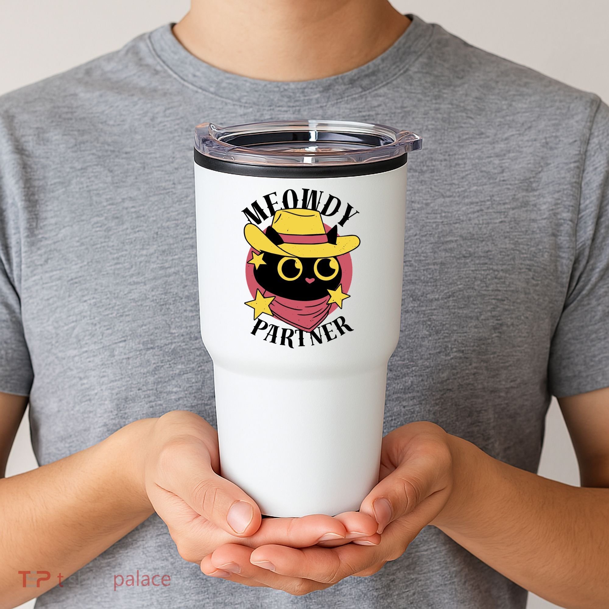 Meowdy Partner Country Cat Tumbler