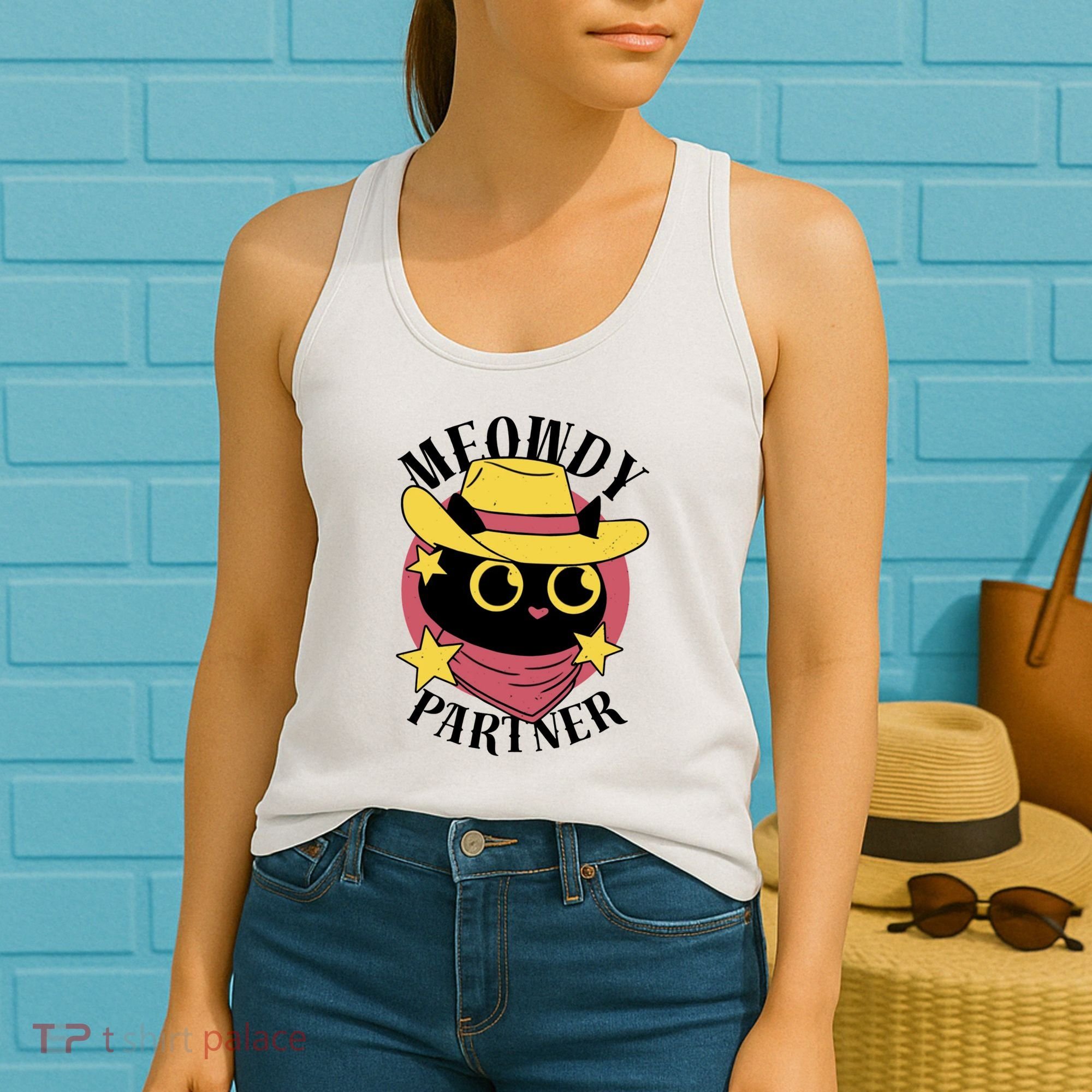 Meowdy Partner Country Cat Women's Tank Top