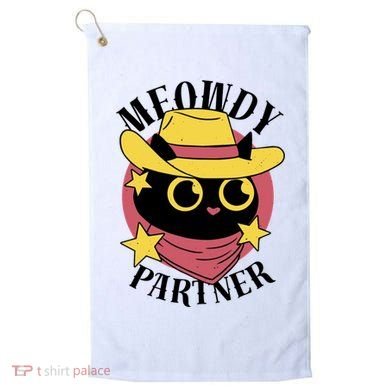 Meowdy Partner Country Cat Golf Towel