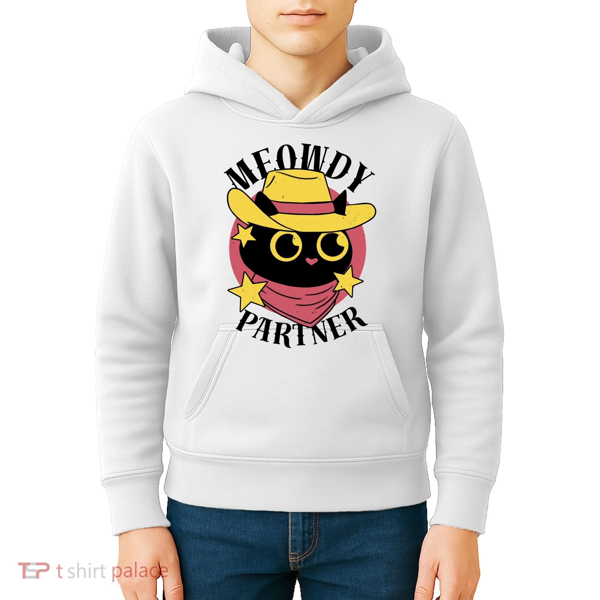 Meowdy Partner Country Cat Kids Hoodie