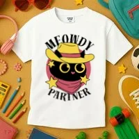 Meowdy Partner Country Cat Kids T-Shirt thumb 3