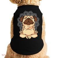 Meditation Pug Dog Buddha Zen Yoga Lover Funny Buddhist Doggie Tank thumb 0