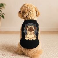 Meditation Pug Dog Buddha Zen Yoga Lover Funny Buddhist Doggie Tank thumb 2