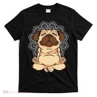 Meditation Pug Dog Buddha Zen Yoga Lover Funny Buddhist T-Shirt thumb 0
