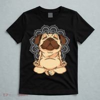 Meditation Pug Dog Buddha Zen Yoga Lover Funny Buddhist T-Shirt thumb 5