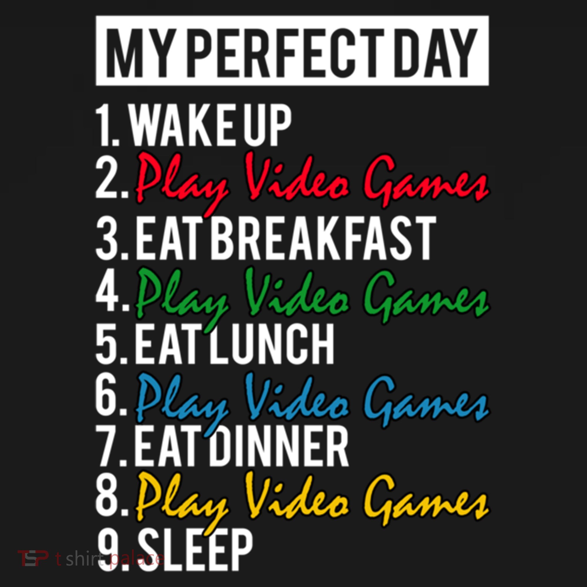 My Perfect Day Play Video Games Gaming Humor Funny Gamer Gift Women's Hoodie