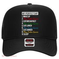 My Perfect Day Play Video Games Gaming Humor Funny Gamer Gift Hat thumb 0