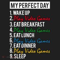 My Perfect Day Play Video Games Gaming Humor Funny Gamer Gift Hat thumb 2