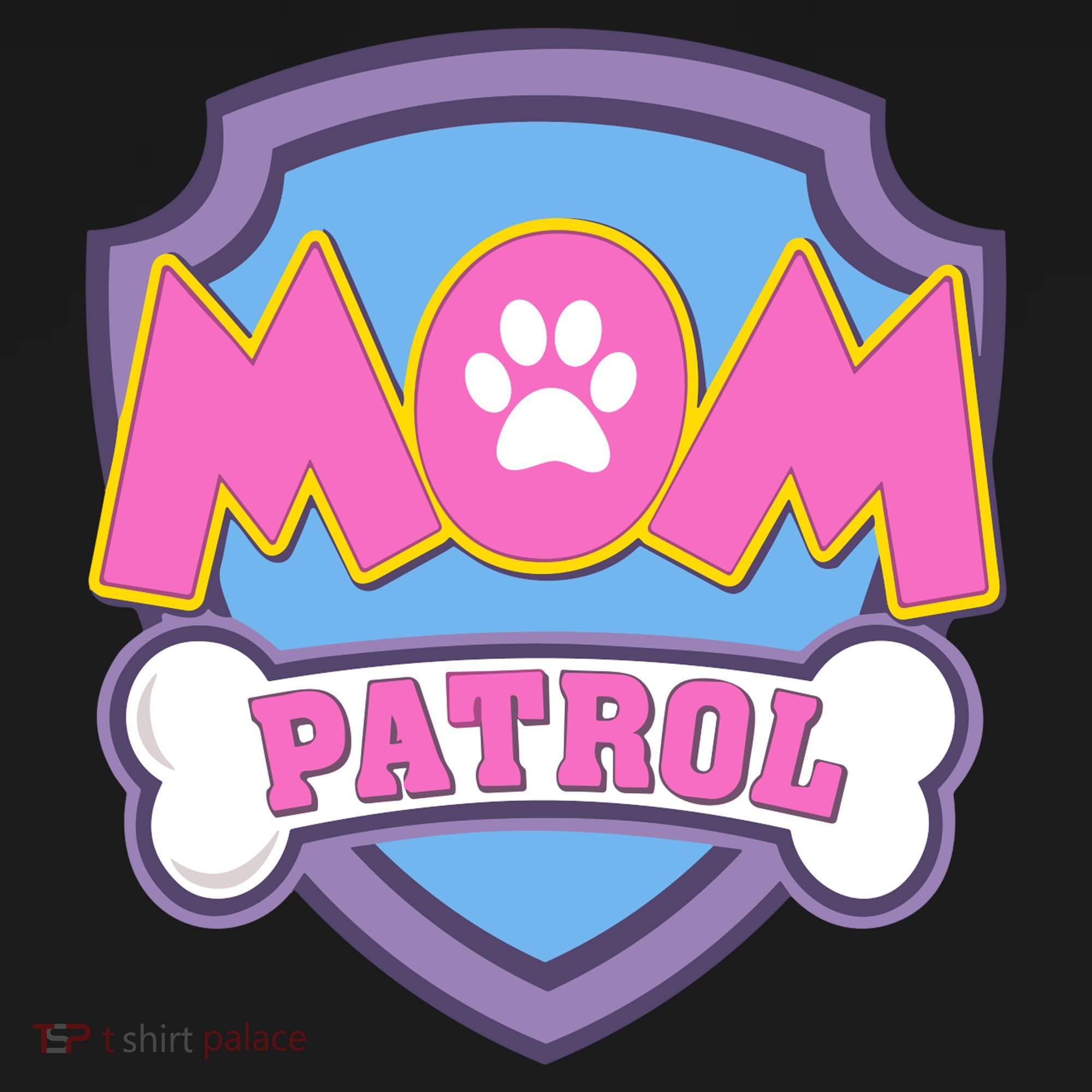 Mom Patrol Dog Mom Dad Funny Gift Birthday Party Women's Hoodie