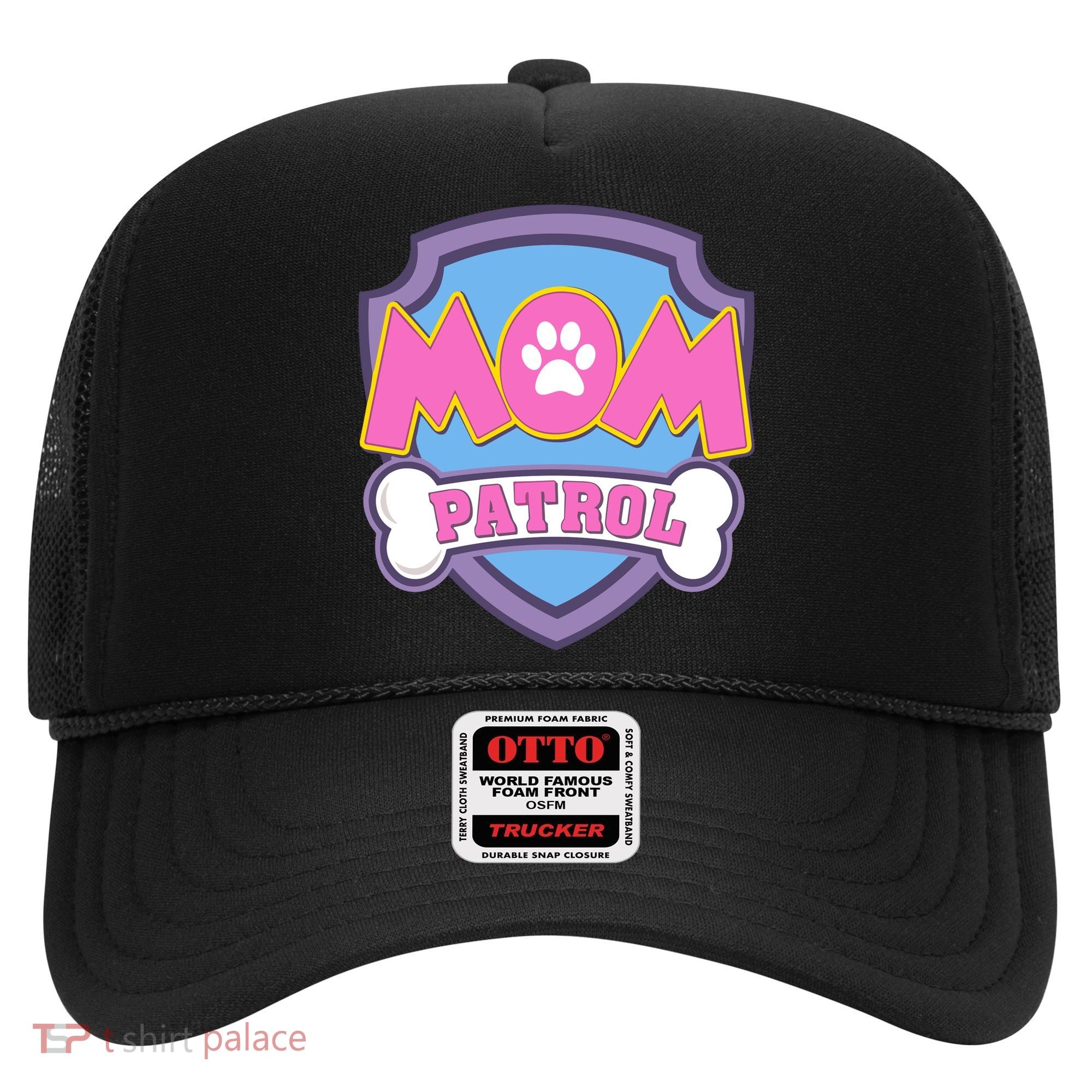 Mom Patrol Dog Mom Dad Funny Gift Birthday Party Hat