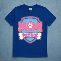 Mom Patrol Dog Mom Dad Funny Gift Birthday Party T-Shirt thumb 5