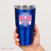 Mom Patrol Dog Mom Dad Funny Gift Birthday Party Tumbler thumb 2