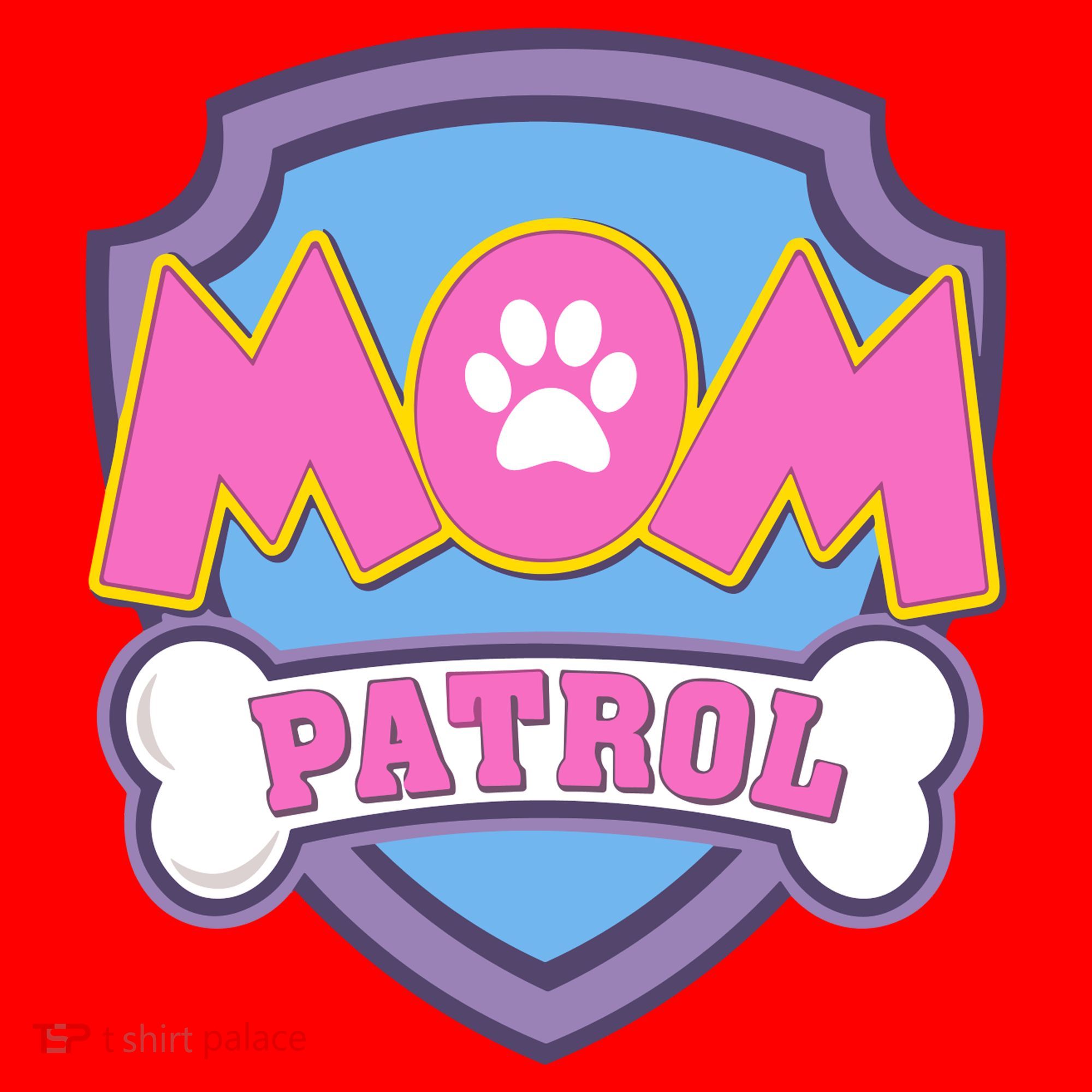 Mom Patrol Dog Mom Dad Funny Gift Birthday Party Santa Hat