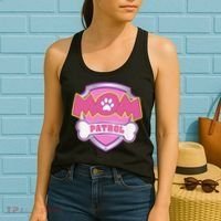 Mom Patrol Dog Mom Dad Funny Gift Birthday Party Cute Women's Tank Top thumb 2