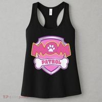 Mom Patrol Dog Mom Dad Funny Gift Birthday Party Cute Women's Tank Top thumb 3