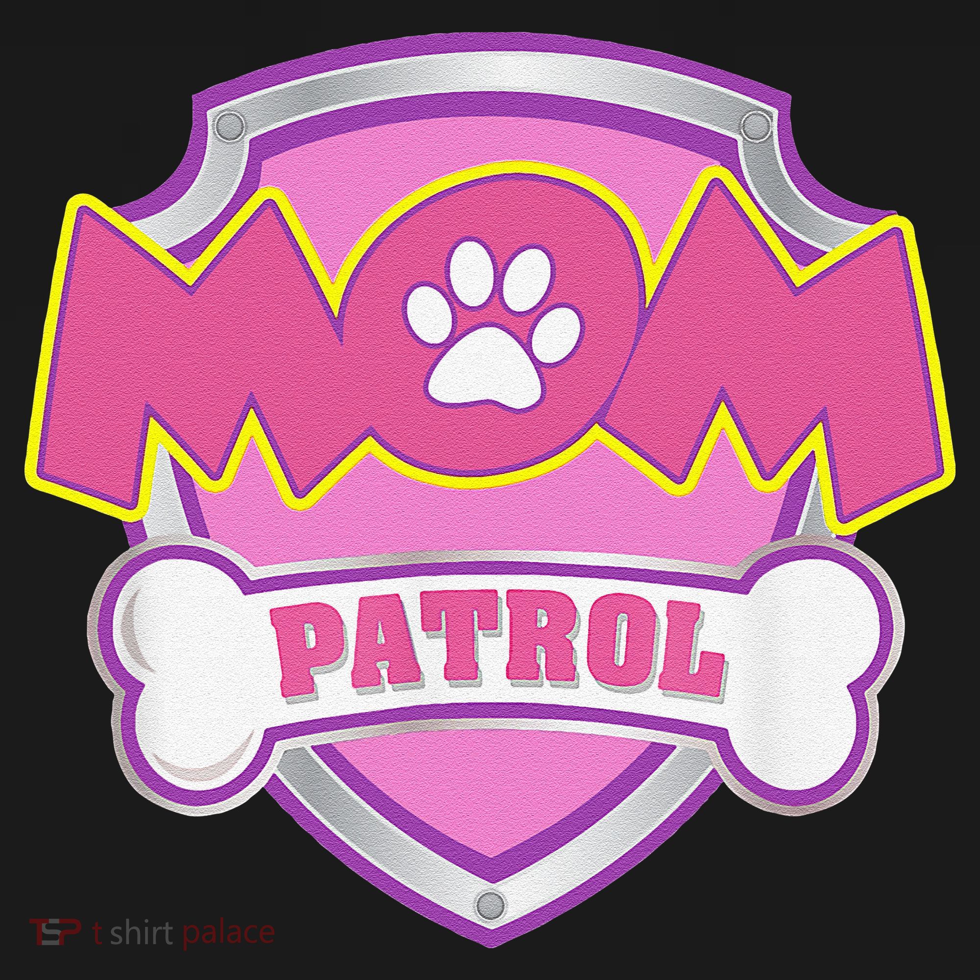 Mom Patrol Dog Mom Dad Funny Gift Birthday Party Cute Women's Tank Top