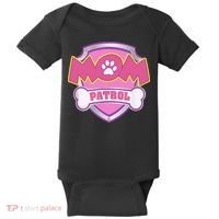 Mom Patrol Dog Mom Dad Funny Gift Birthday Party Cute Baby Bodysuit thumb 0