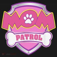 Mom Patrol Dog Mom Dad Funny Gift Birthday Party Cute Tank Top thumb 6