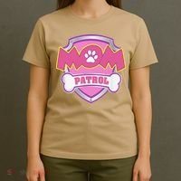 Mom Patrol Dog Mom Dad Funny Gift Birthday Party Cute T-Shirt thumb 4