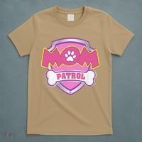 Mom Patrol Dog Mom Dad Funny Gift Birthday Party Cute T-Shirt thumb 5