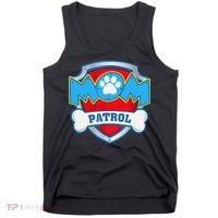Mom Patrol Dog Mom Dad Funny Gift Birthday Party Tank Top thumb 0