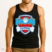 Mom Patrol Dog Mom Dad Funny Gift Birthday Party Tank Top thumb 3