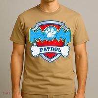 Mom Patrol Dog Mom Dad Funny Gift Birthday Party T-Shirt thumb 3