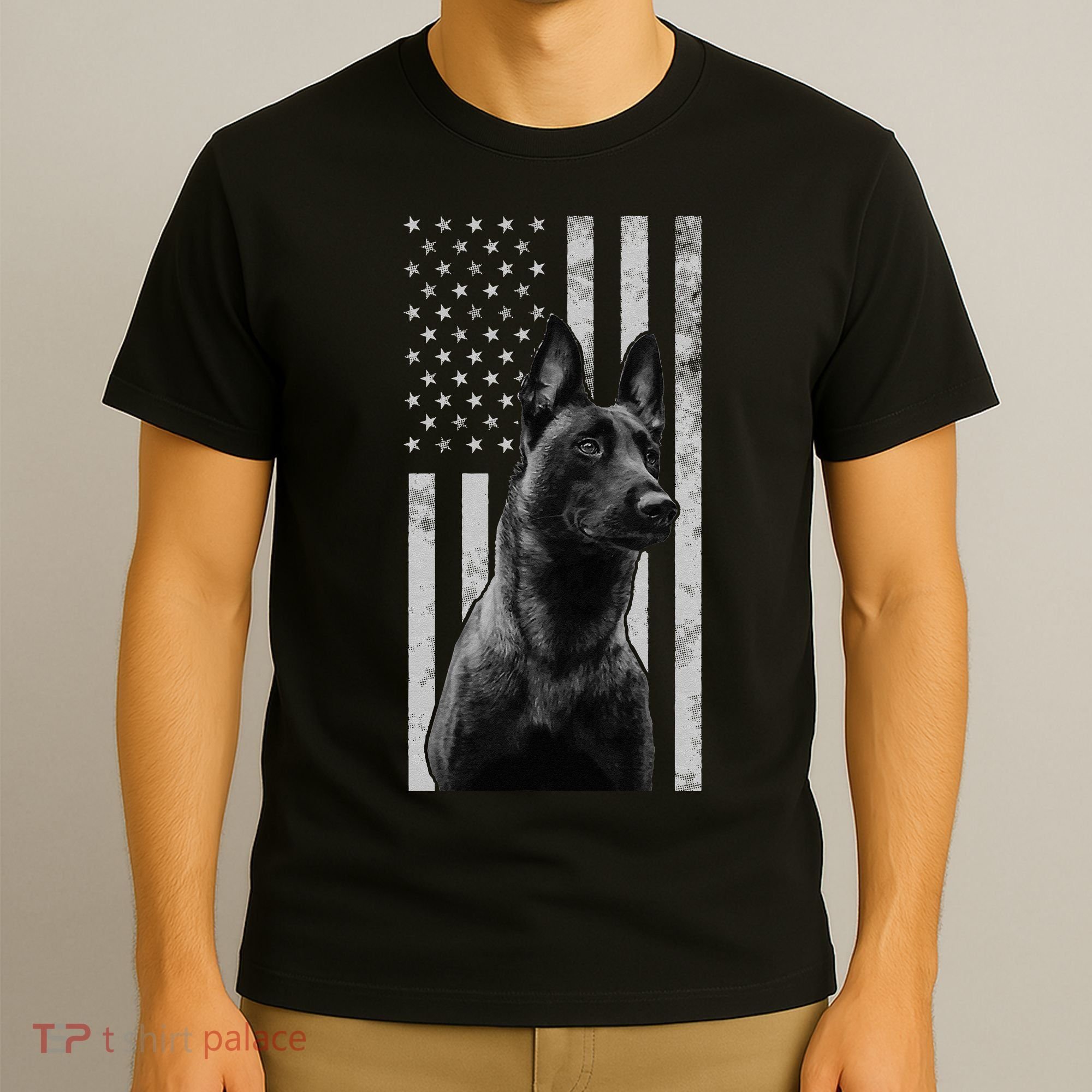 Malinois Police Dog Proud Owner USA K9 Police Canine Handler T-Shirt