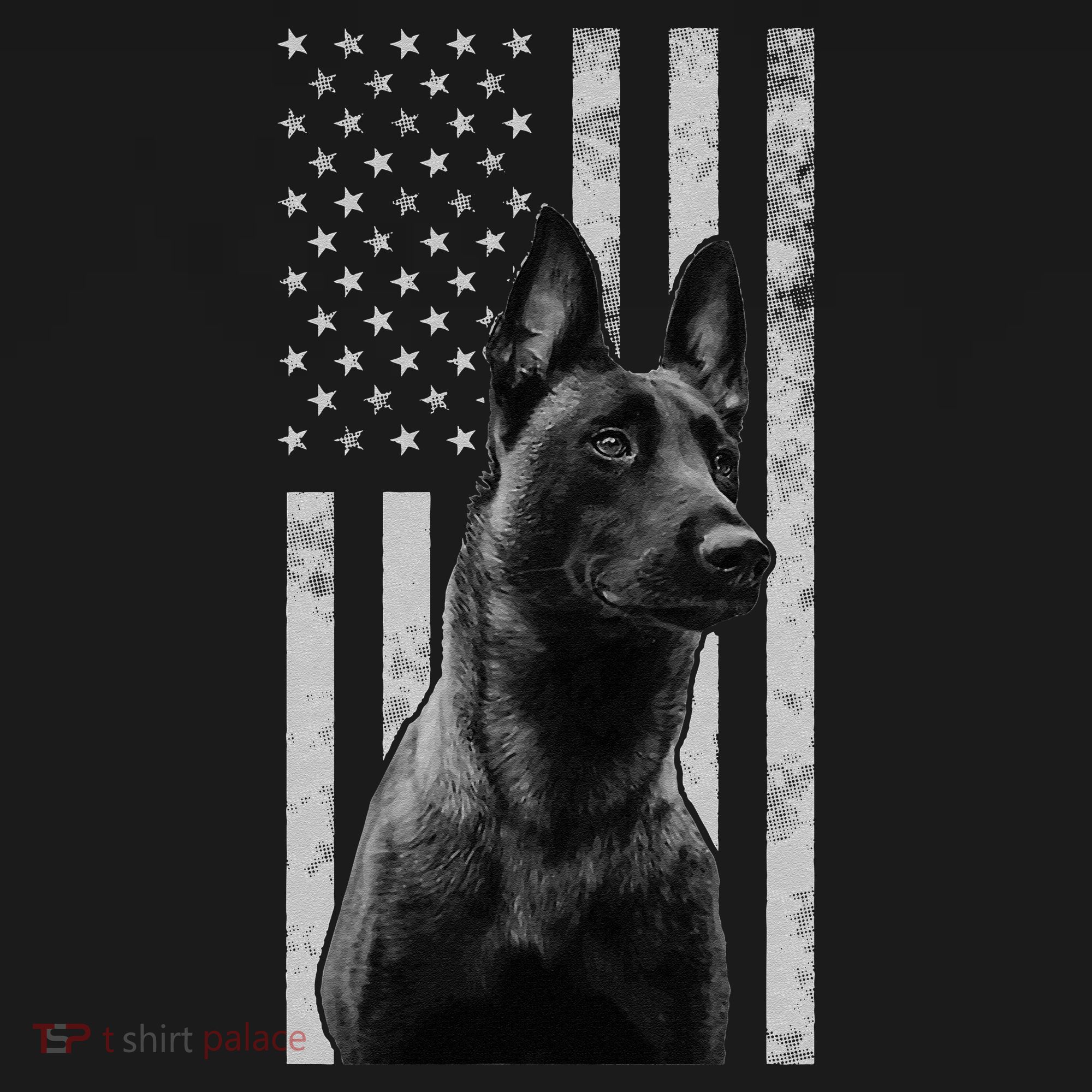Malinois Police Dog Proud Owner USA K9 Police Canine Handler T-Shirt