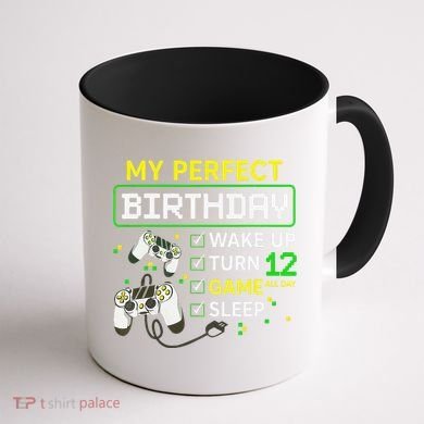 My Perfect Day Video Game 12 Year Old Gift 12th Birthday Coffee Mug back