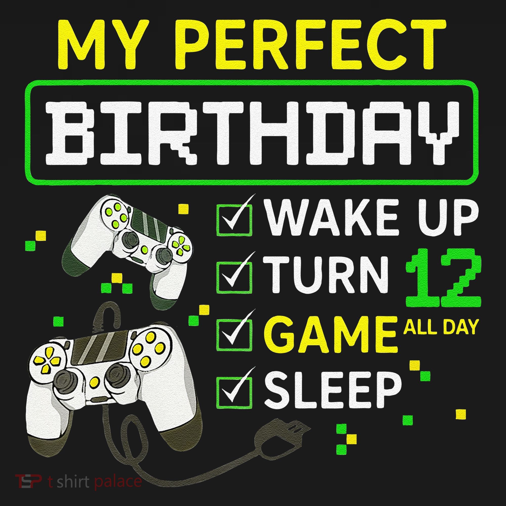 My Perfect Day Video Game 12 Year Old Gift 12th Birthday Coaster