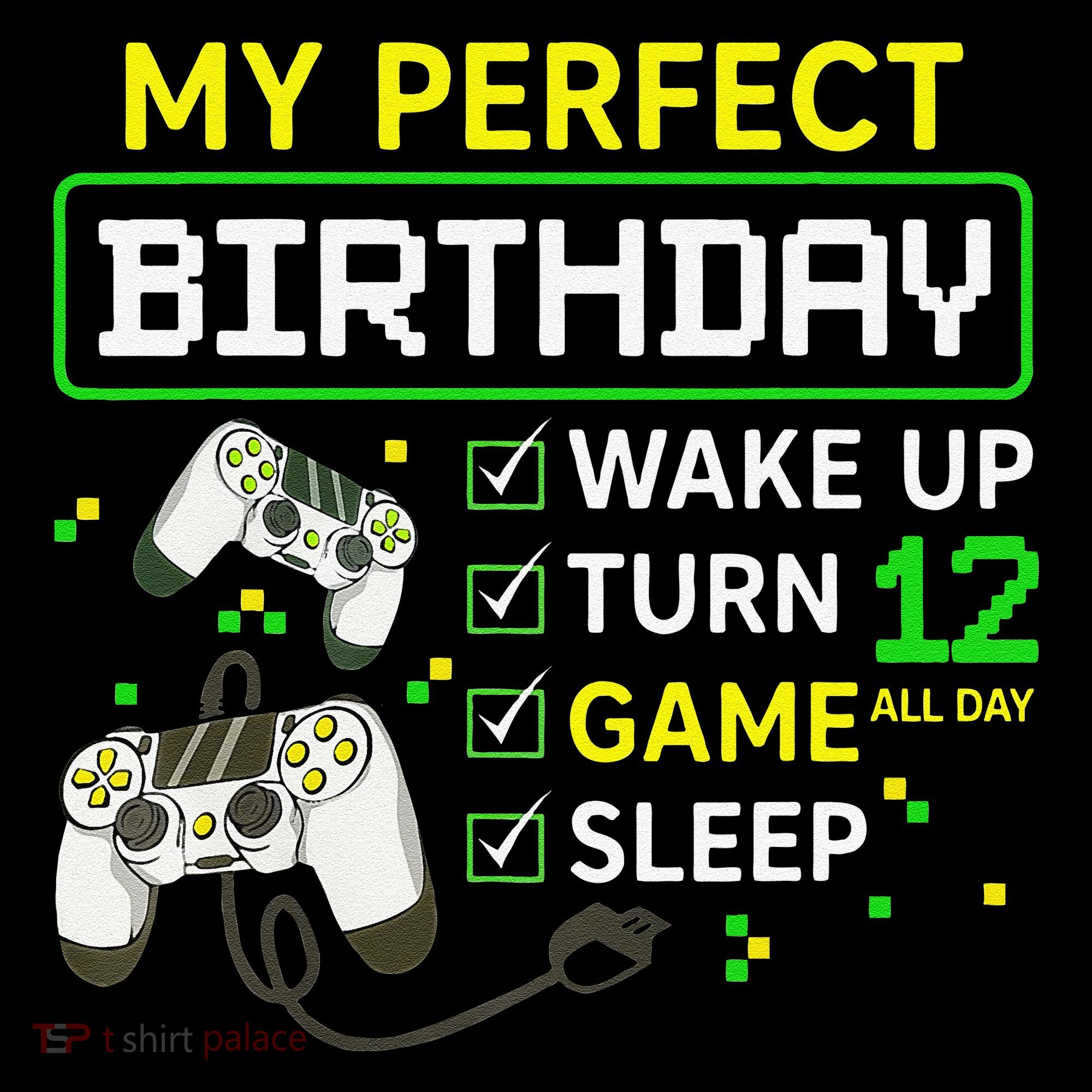 My Perfect Day Video Game 12 Year Old Gift 12th Birthday Women's Hoodie