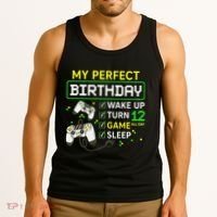 My Perfect Day Video Game 12 Year Old Gift 12th Birthday Tank Top thumb 3
