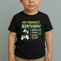 My Perfect Day Video Game 12 Year Old Gift 12th Birthday Toddler T-Shirt thumb 2