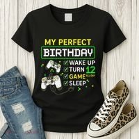 My Perfect Day Video Game 12 Year Old Gift 12th Birthday Women's T-Shirt thumb 3