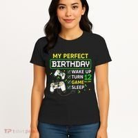My Perfect Day Video Game 12 Year Old Gift 12th Birthday Women's T-Shirt thumb 4