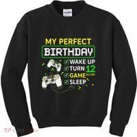 My Perfect Day Video Game 12 Year Old Gift 12th Birthday Kids Sweatshirt thumb 0