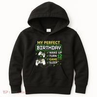My Perfect Day Video Game 12 Year Old Gift 12th Birthday Kids Hoodie thumb 0