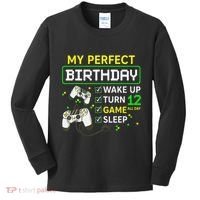 My Perfect Day Video Game 12 Year Old Gift 12th Birthday Kids Long Sleeve Shirt thumb 0
