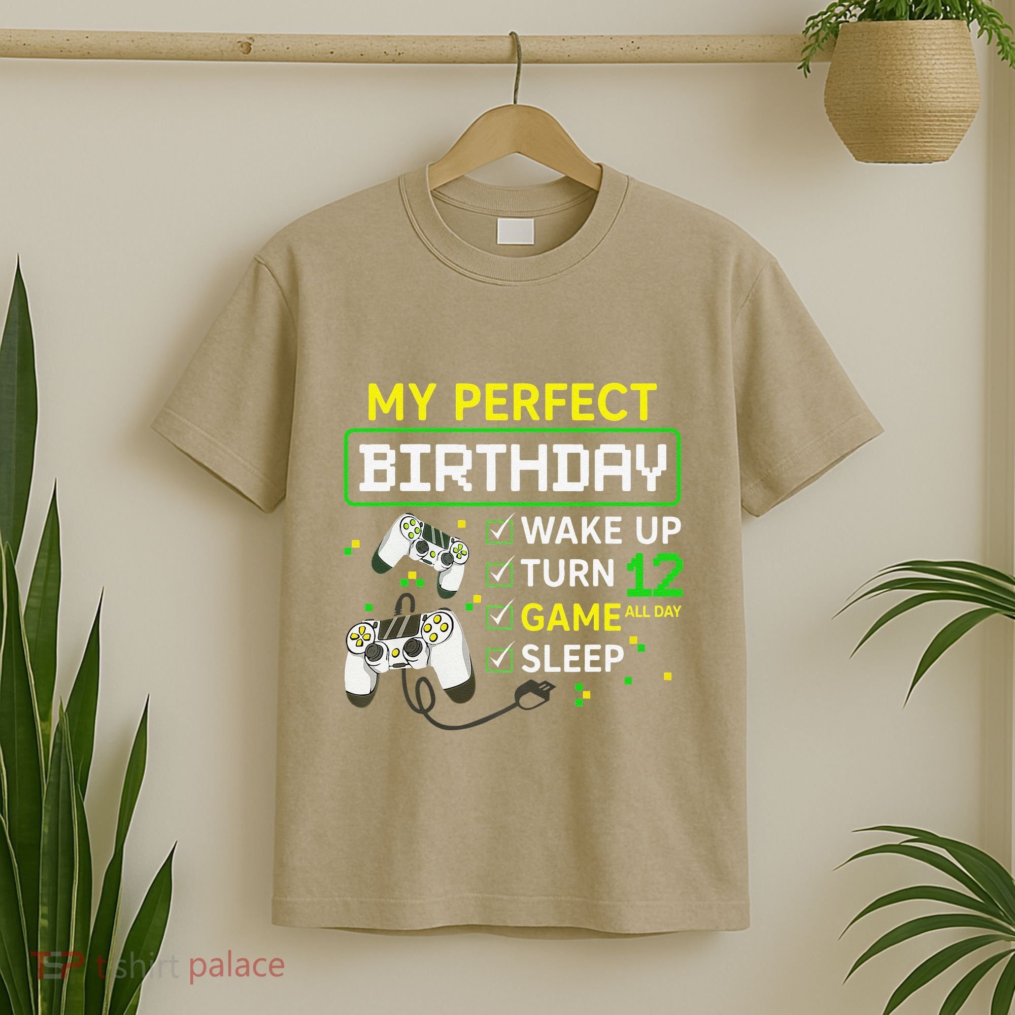 My Perfect Day Video Game 12 Year Old Gift 12th Birthday T-Shirt